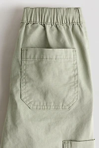 Cotton Twill Cargo Joggers