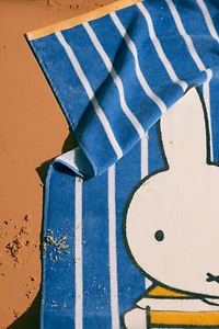 Terry Bath Towel with Printed Motif