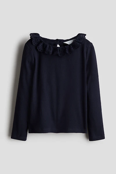 Ruffle-Collar Top