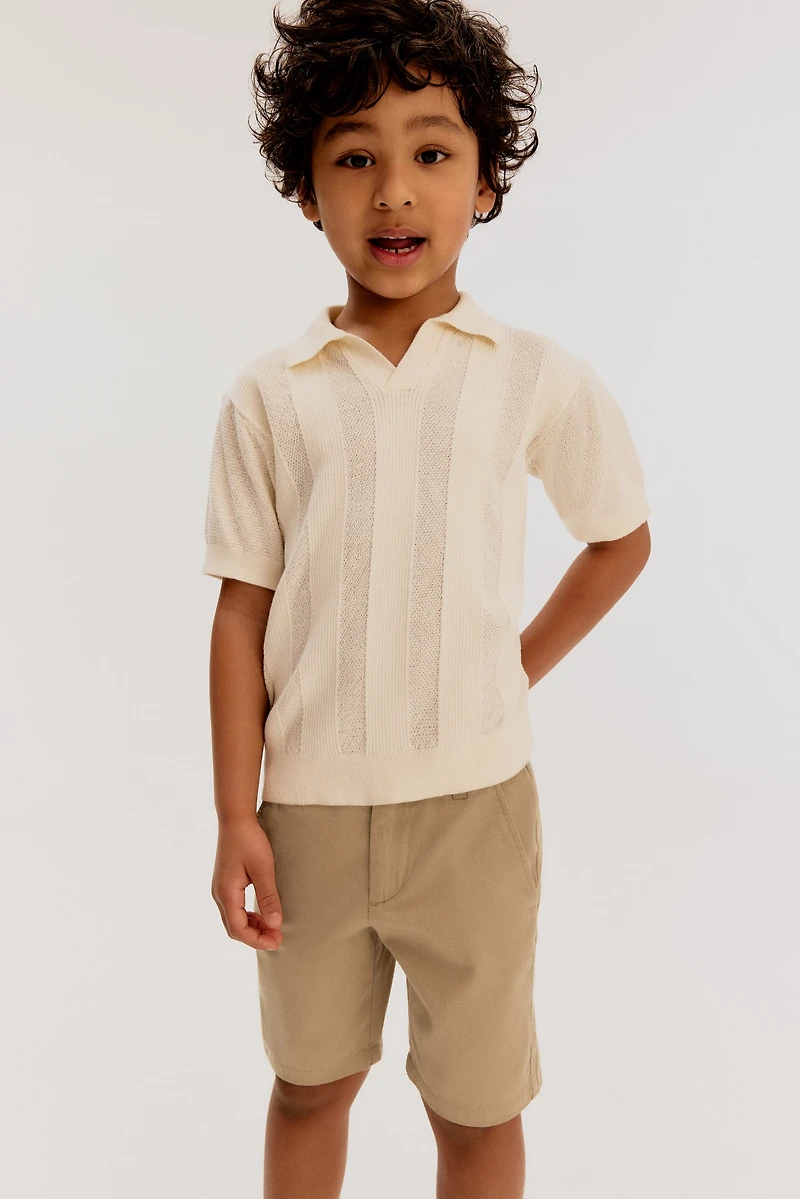 Short chino en coton