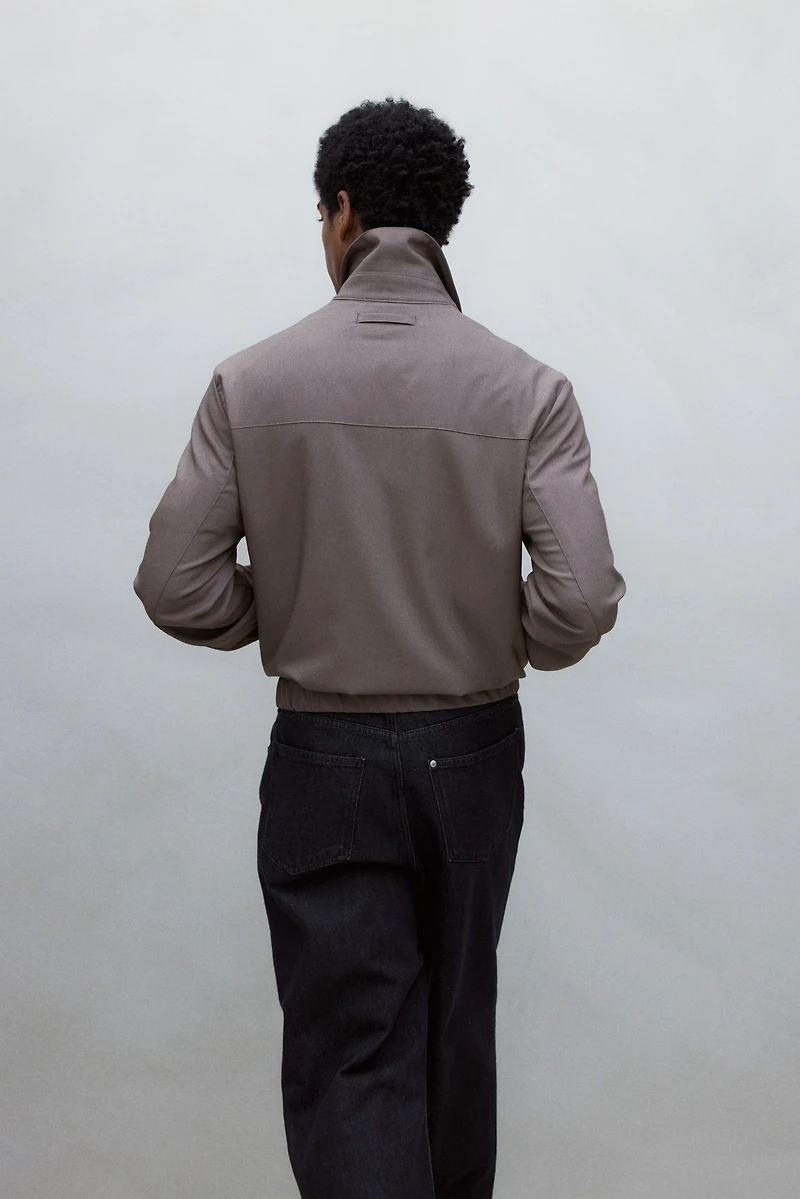 Veste coupe classique en sergé