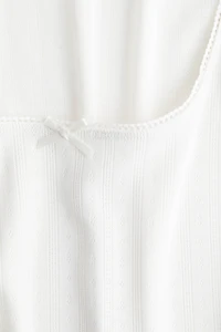 Pointelle Jersey Tank Top