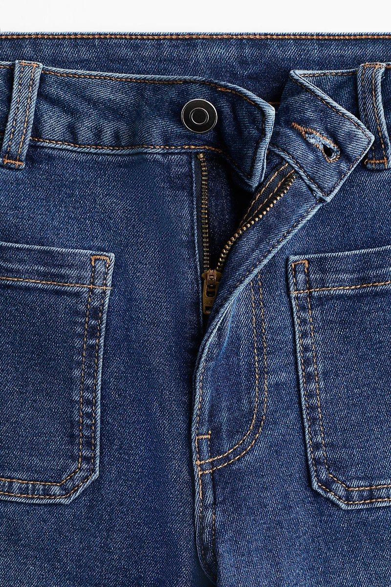 Jean large taille haute