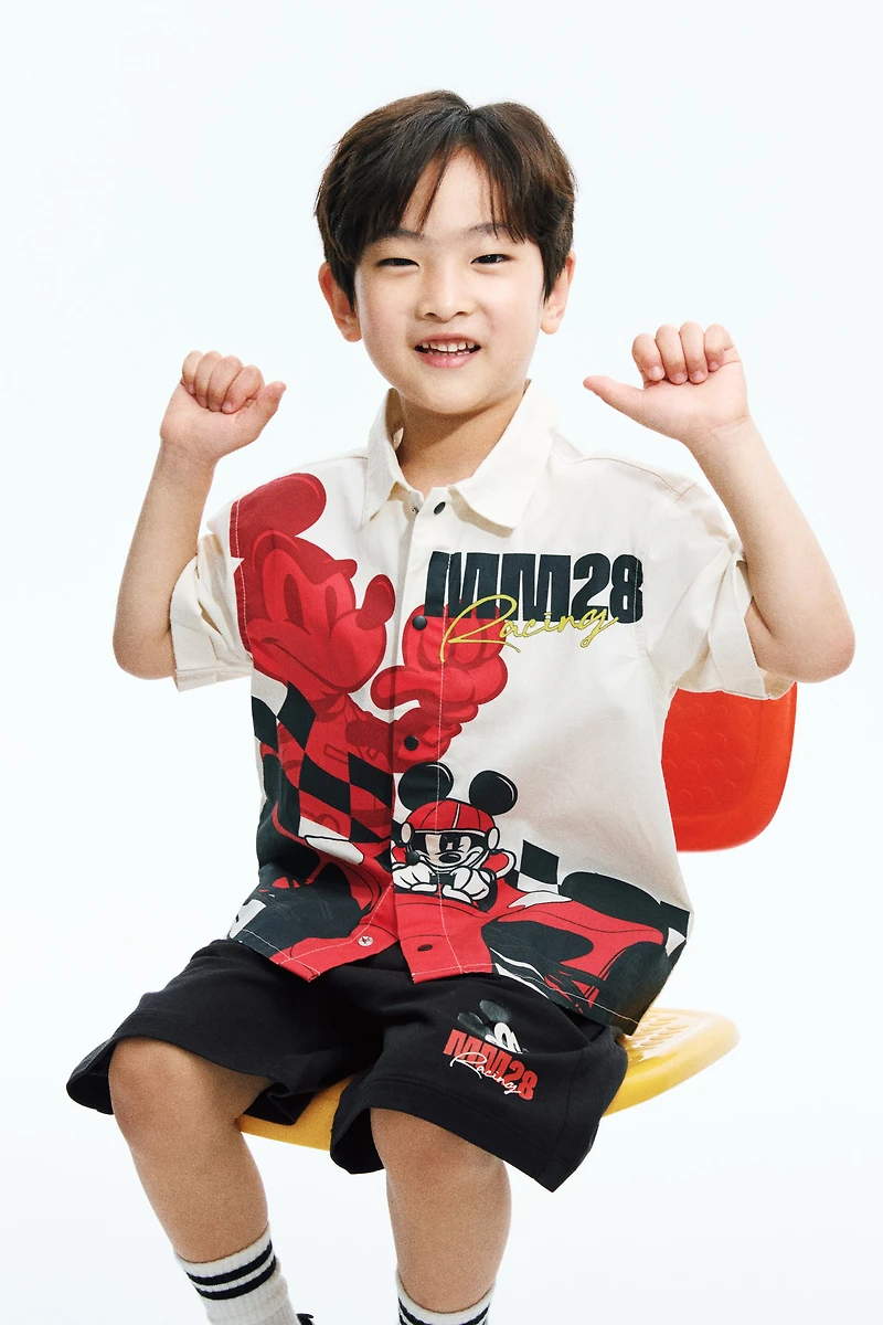 Sweatshorts with Printed Motif