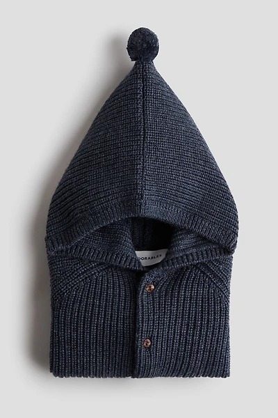 Chandail à capuchon en tricot de laine