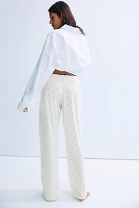 Pantalon de pyjama en pointelle