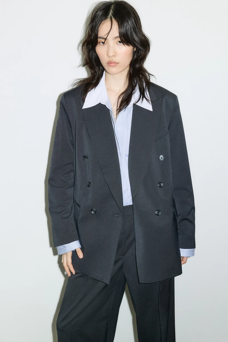 Veston grande taille en sergé