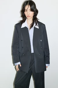 Veston grande taille en sergé