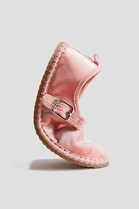 Velour Mary Janes