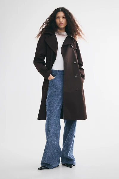 Tie-Belt Trench Coat