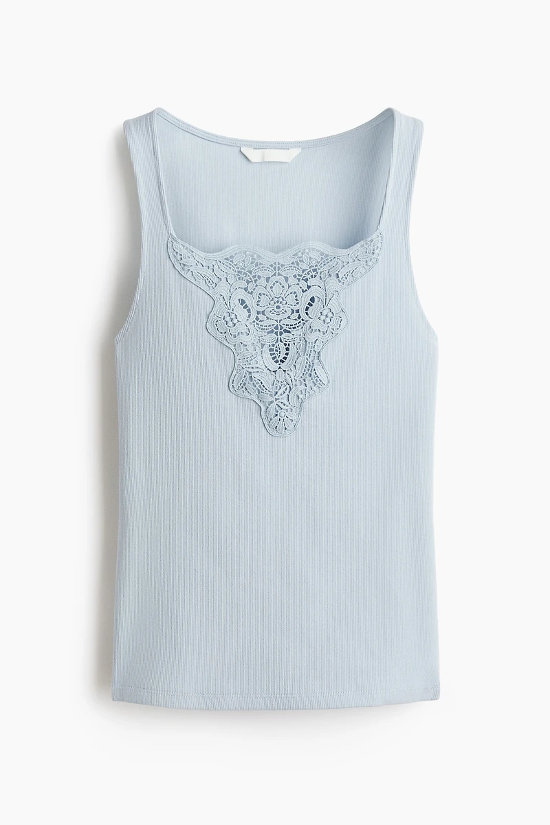 Lace-Detail Top