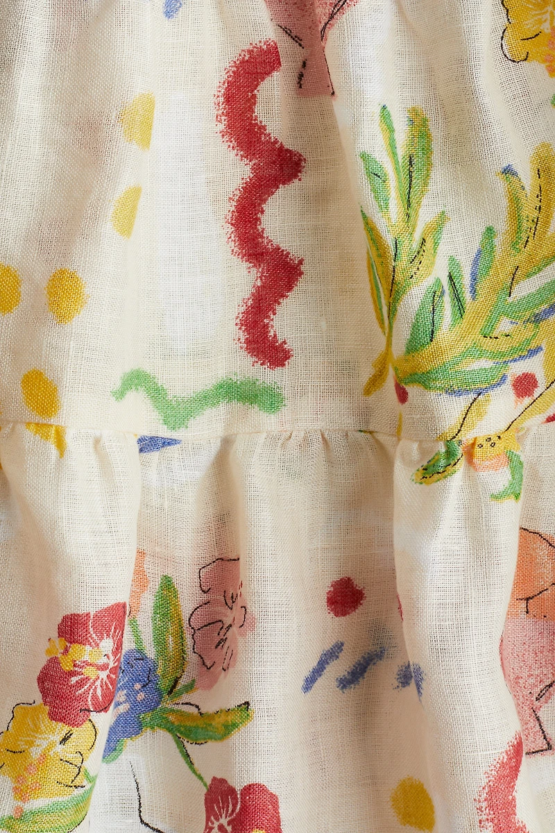 2-Piece Printed Linen Set