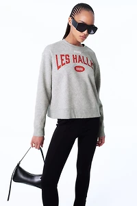 Oversized Motif-Front Sweatshirt