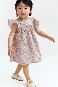 Patterned Empire-Waist Dress