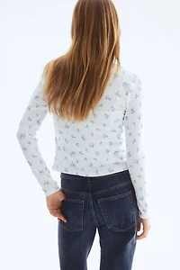 Chandail en jersey pointelle