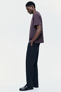Regular-Fit Linen-Blend Pants