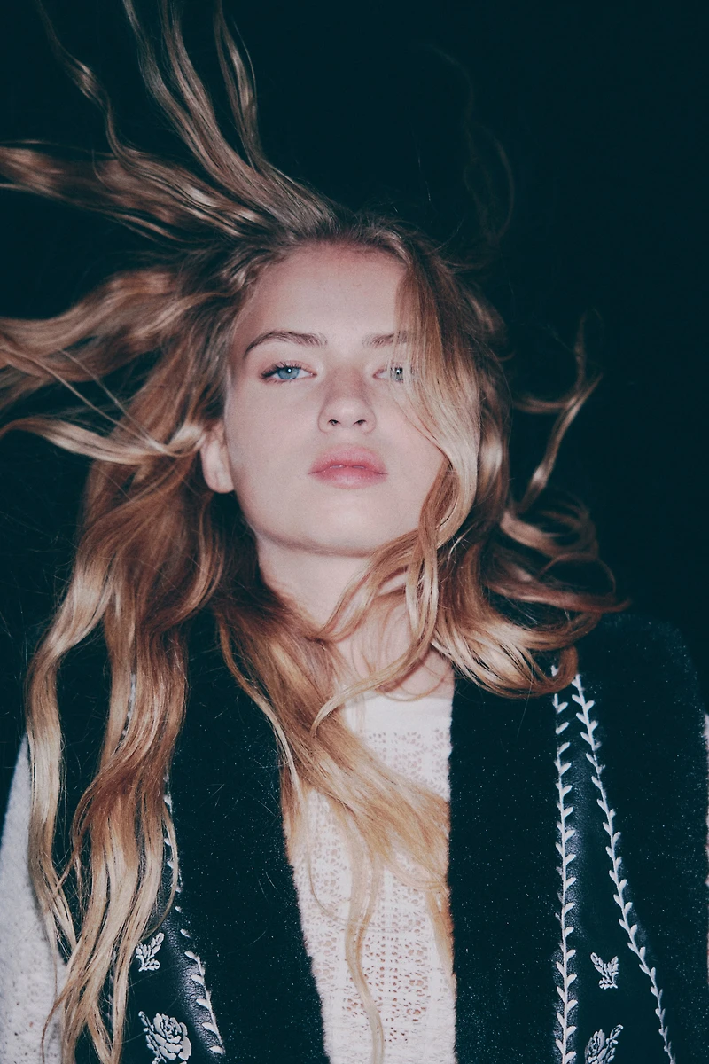 Veste sans manches à finition peluche