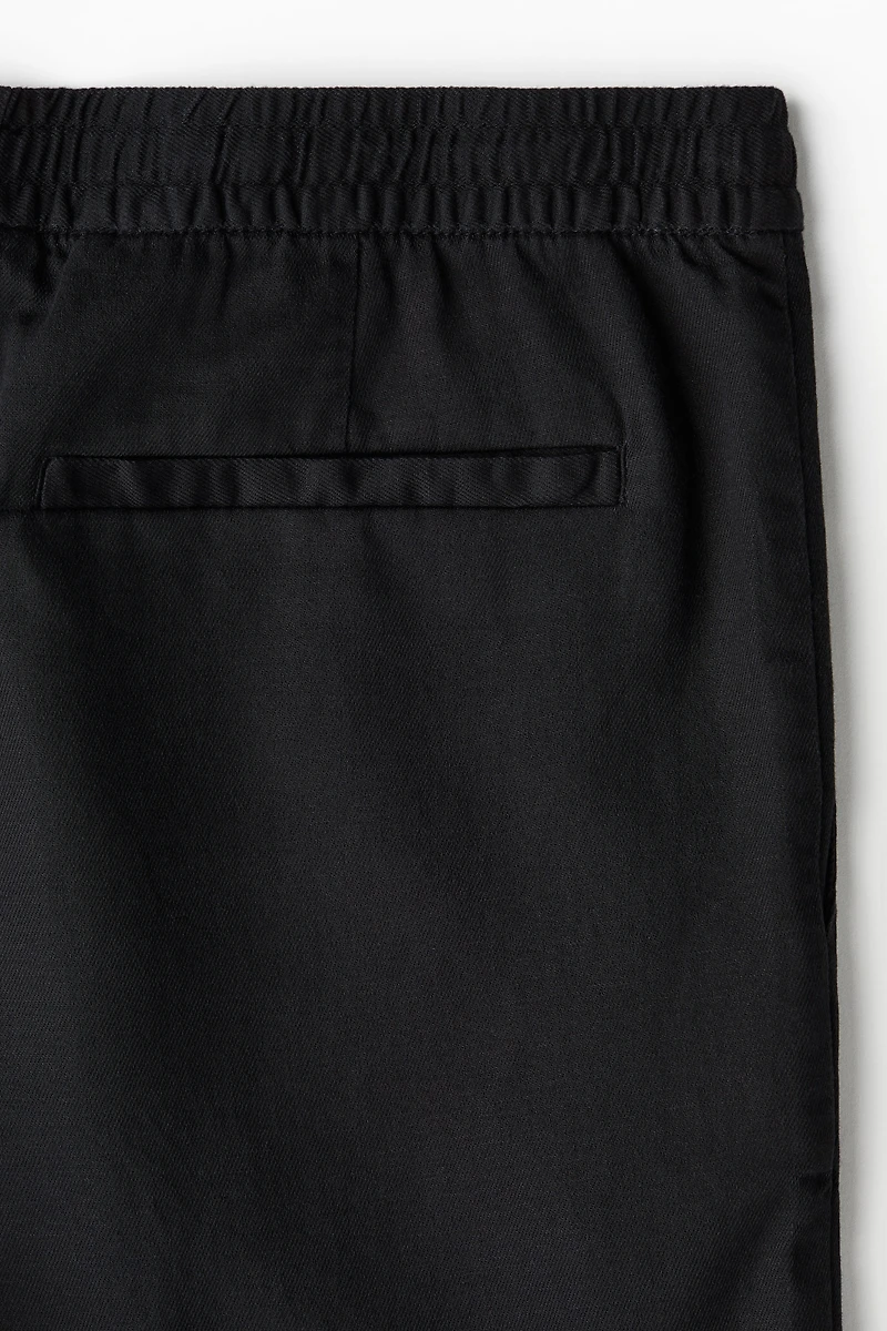 Relaxed-Fit Linen-Blend Shorts