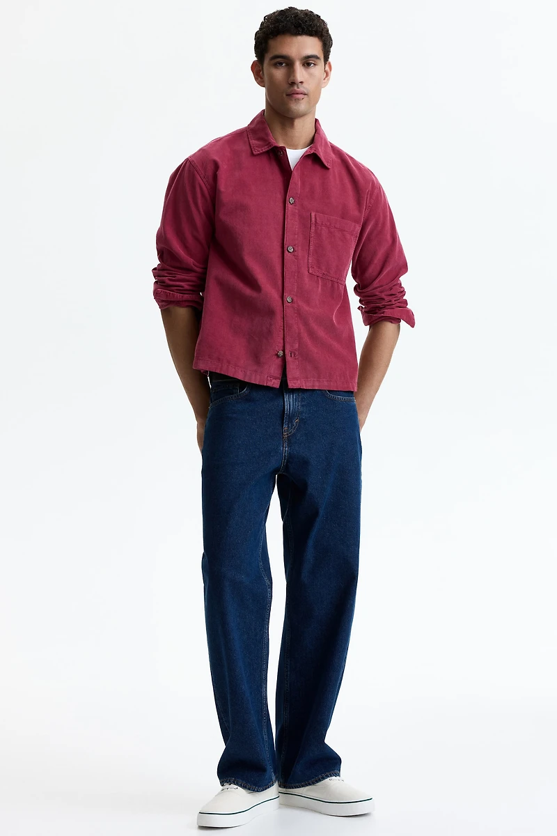 Relaxed-Fit Boxy Corduroy Shirt
