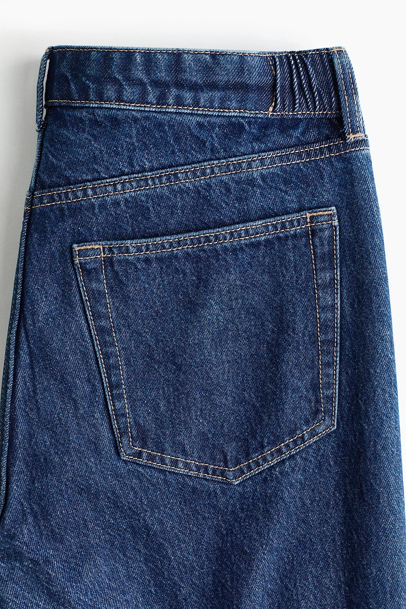 MAMA Wide Low Studded Jeans