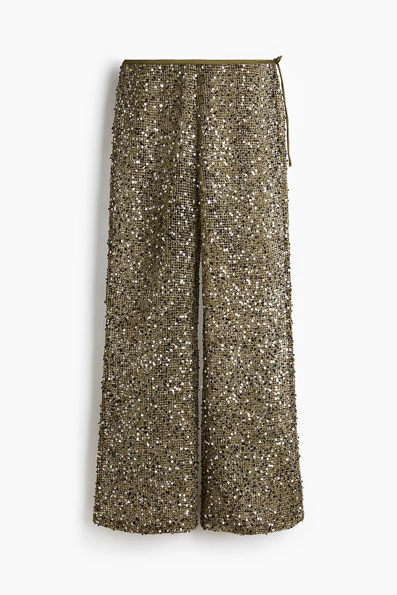 Pantalon filet à sequins