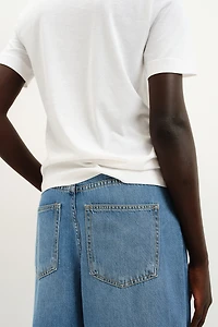 Wide High Jeans