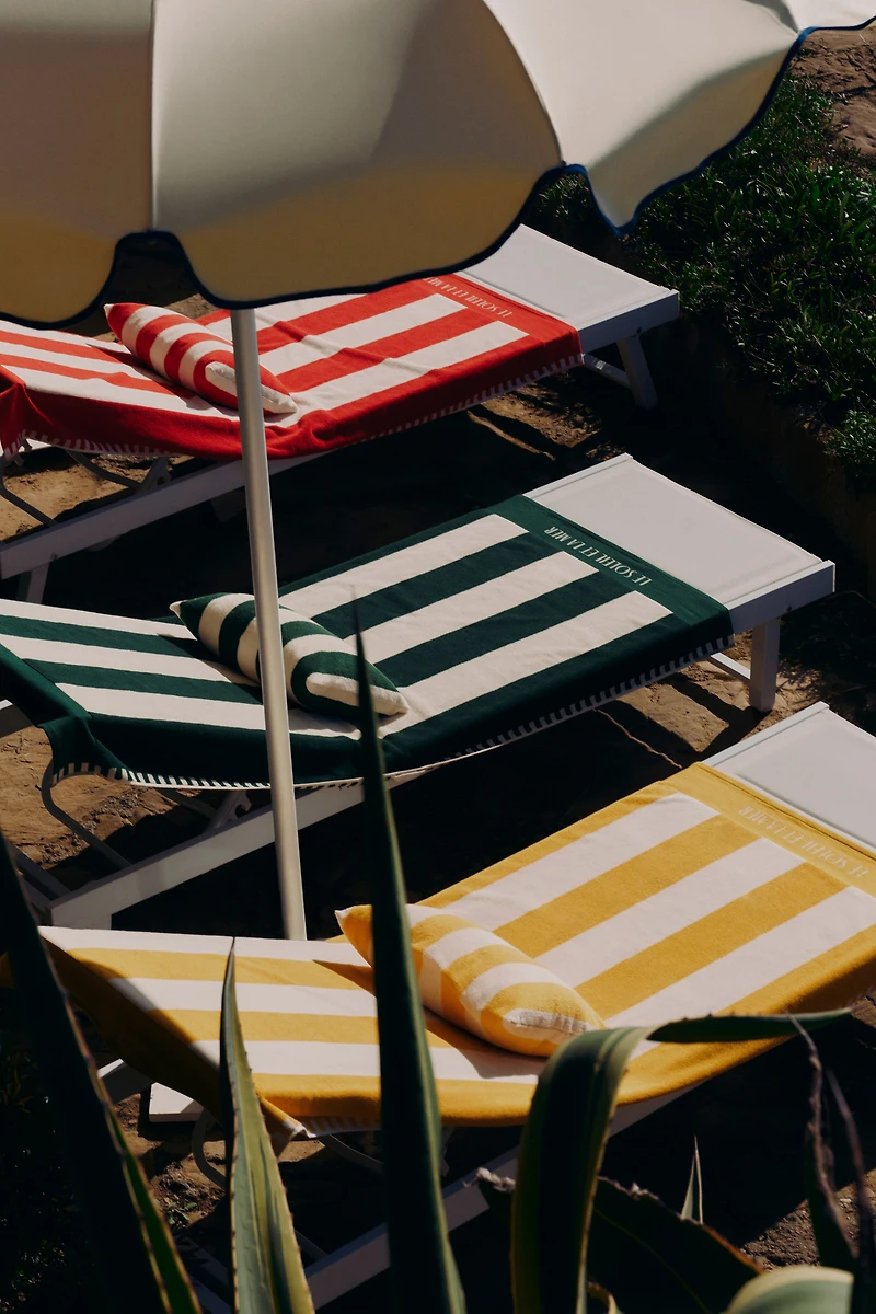 Striped Cotton Beach Towel