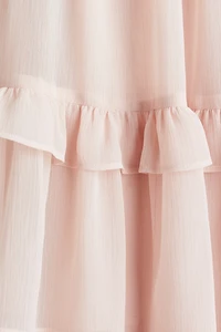 Ruffle-Trimmed Strappy Dress
