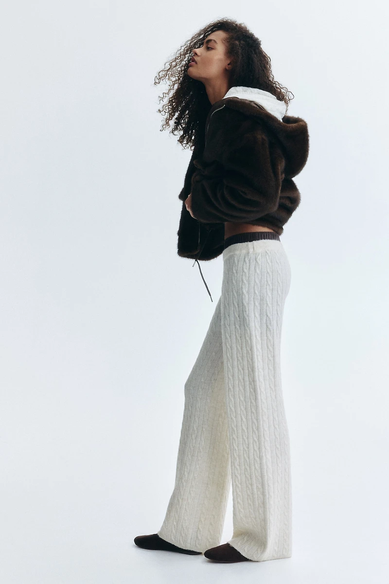 Cable-Knit Pants