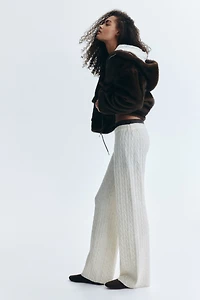 Cable-Knit Pants