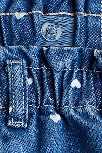 Printed Paper-Bag Jeans