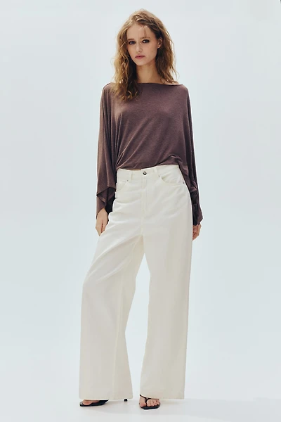 Batwing-Sleeved Top