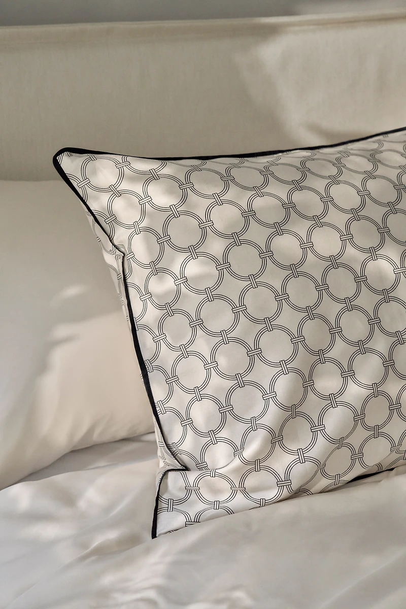 Enveloppe de couette lit double en satinette coton
