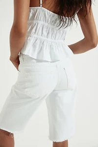 Denim Bermuda Shorts