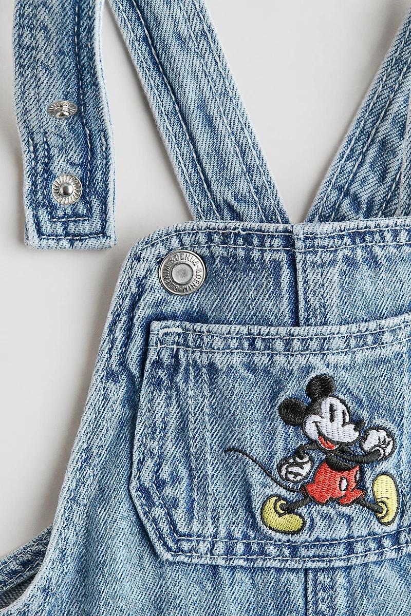 Salopette short avec broderie