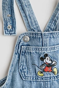 Salopette short avec broderie