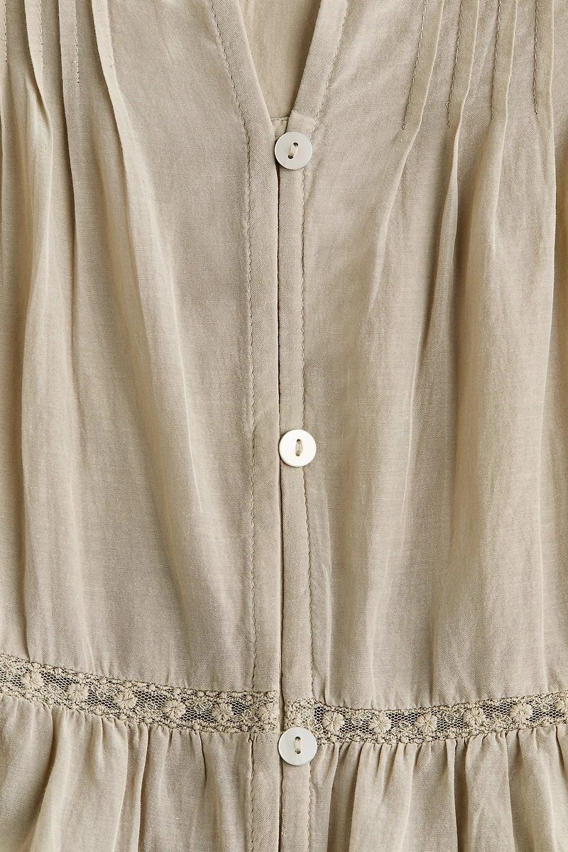 Puff-Sleeved Blouse