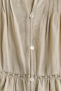 Puff-Sleeved Blouse
