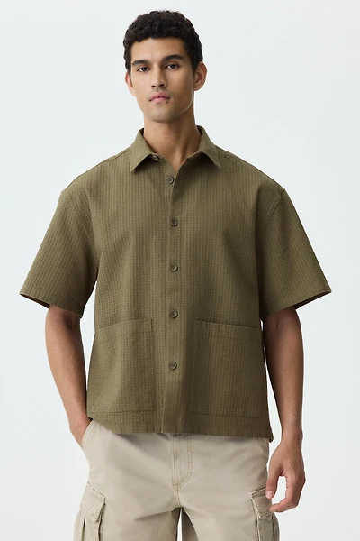 Relaxed-Fit Linen-Blend Shirt