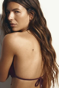 Push-Up Triangle Bikini Top