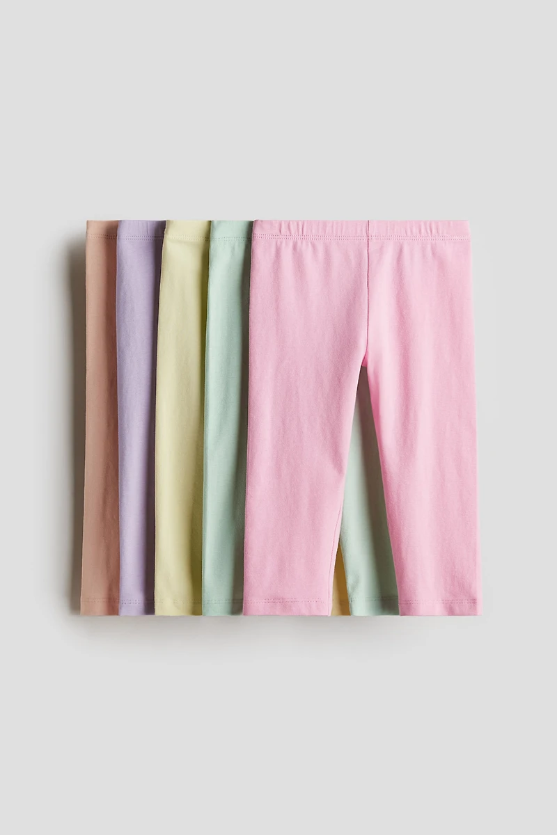 5-pack Cotton Capri Leggings