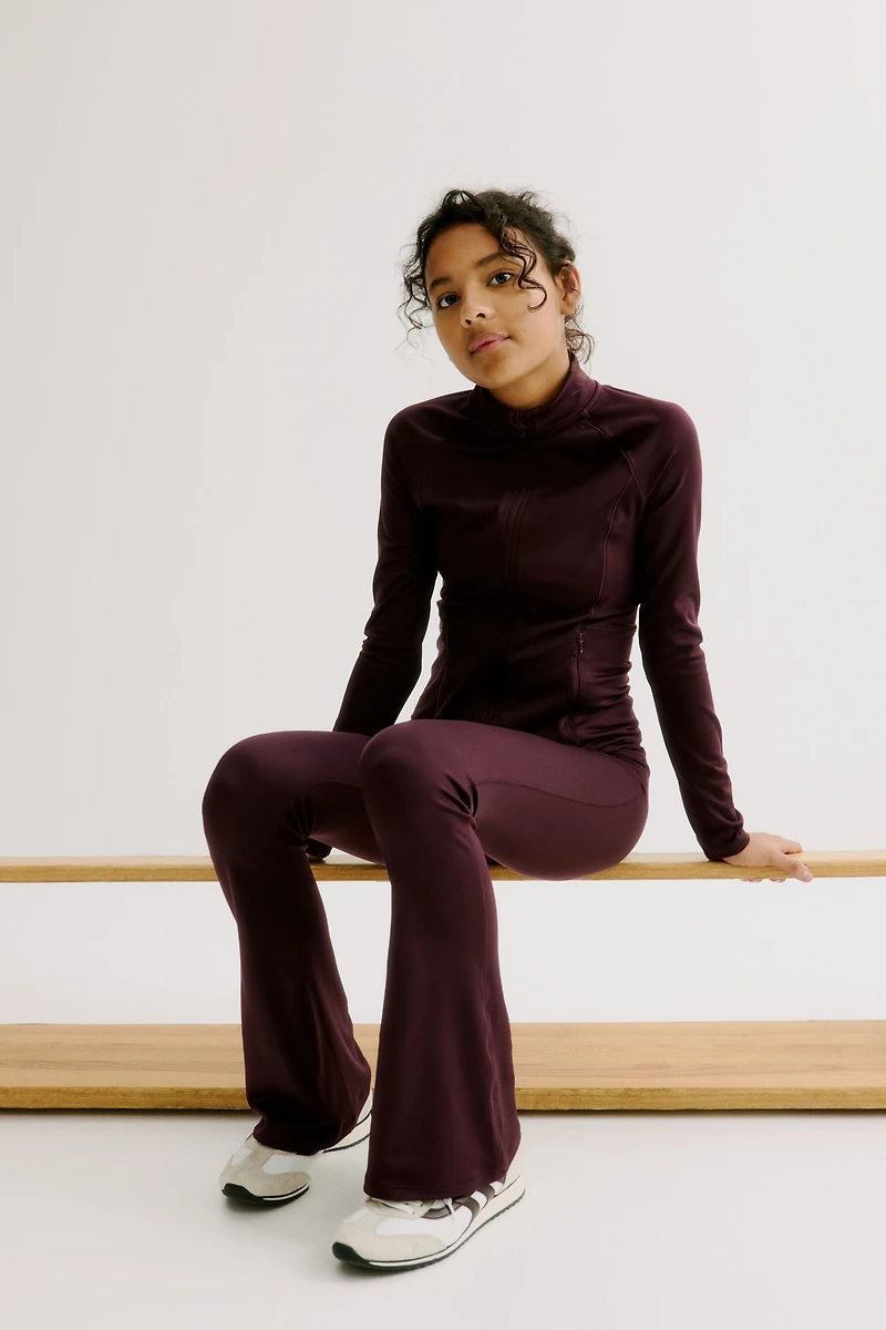 Flared Sports Leggings with DryMove™