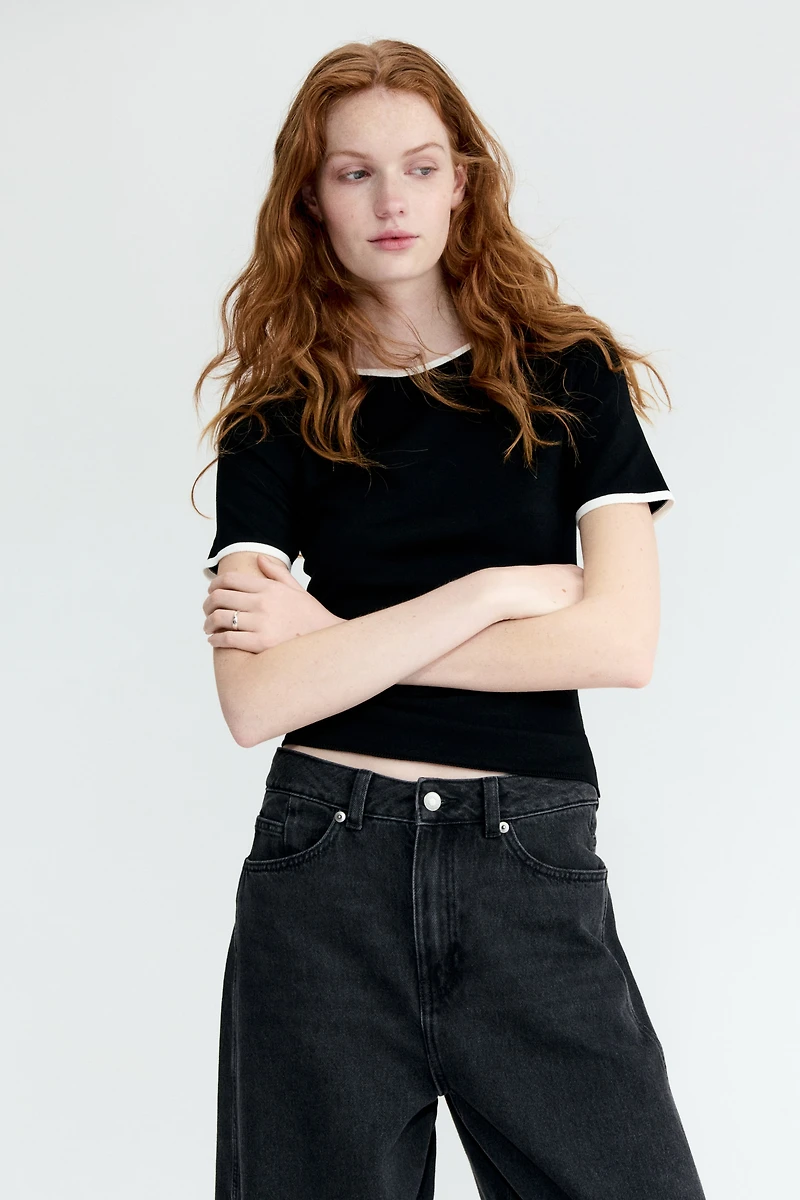 Fine-Knit T-Shirt