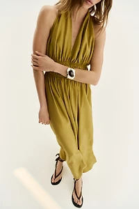 Flared Halterneck Dress