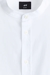 Chemise décontractée en lin mélangé