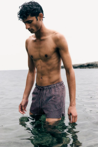 Seersucker Swim Shorts
