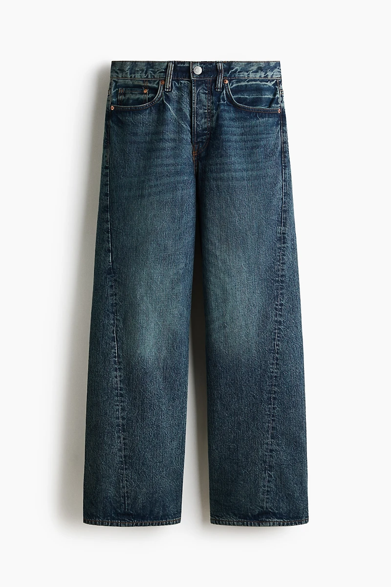 Loose-Fit Straight Twisted-Leg Jeans