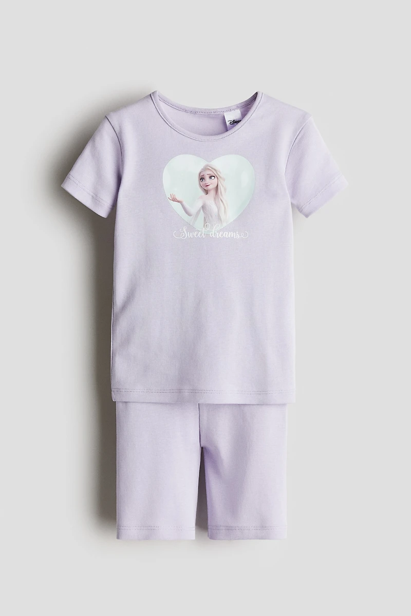 Snug Fit Printed Jersey Pajamas
