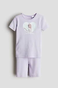 Snug Fit Printed Jersey Pajamas