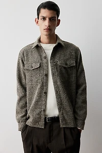 Regular Fit Wool-Blend Overshirt